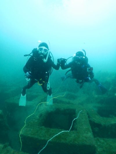 和歌山の海でダイビング