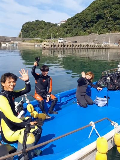 同期ダイバーボートダイビング