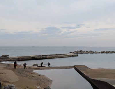 和歌山の海でダイビング