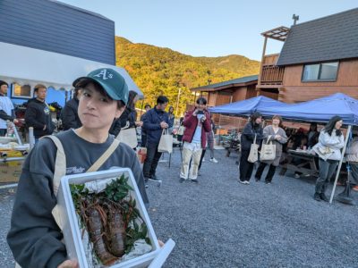 抽選会！イセエビ当たる！