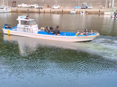 和歌山の海でボートダイビング