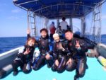 海況が落ち着きボートダイビングへ