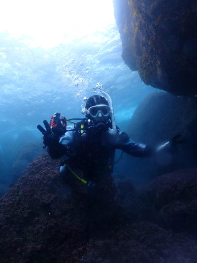 和歌山白崎の海でダイビング