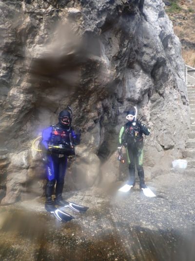 和歌山白崎の海でダイビング