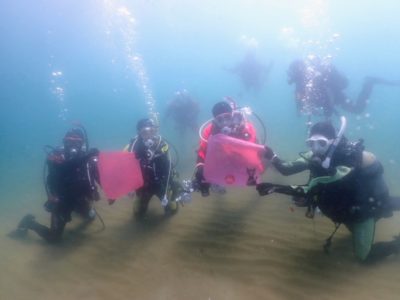 お祝いダイビング